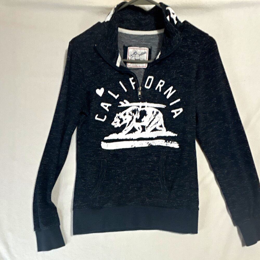 Reflex Women’s M Blue California Bear Graphic Pullover Hoodie Pockets